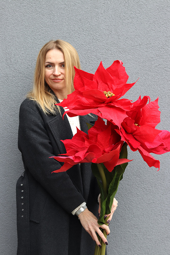 Gwiazda Betlejemska Redia, wielki kwiat sztuczny