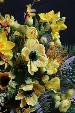 Wiosenne Słońce Volcan, kompozycja nagrobna na ciężkiej tacy, wym.40x70cm