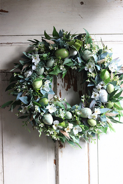 Zielono Nam 2, wielkanocny wianek z pisankami, śr.41cm