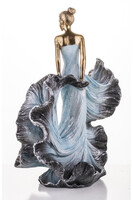 Flamenco, figurka tancerki w błękitnej sukni