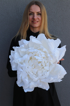 Paper Flower L, ręcznie robiony kwiat papierowy, wym.42x19cm