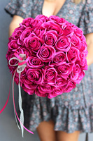 flowerbox na prezent Przeprosiny w welurowym pudełku, wys.35cm