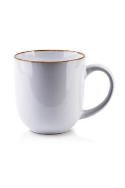 porcelanowy biały kubek glamour Cal, poj.450ml 