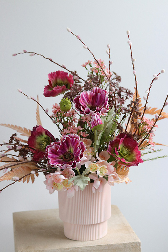 Idylla, nowoczesna kompozycja wiosenna, wym.48x60x40cm