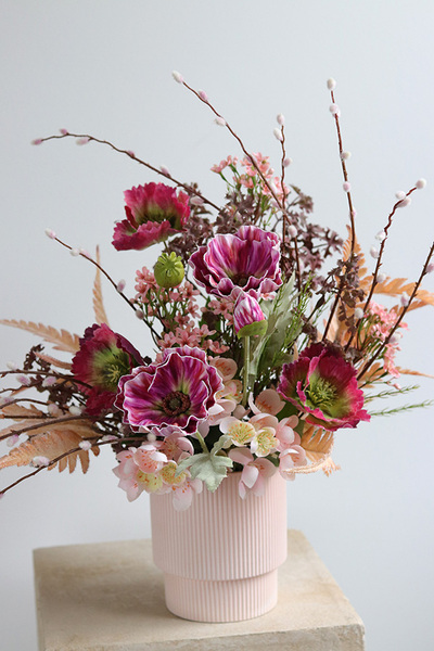 Idylla, nowoczesna kompozycja wiosenna, wym.48x60x40cm