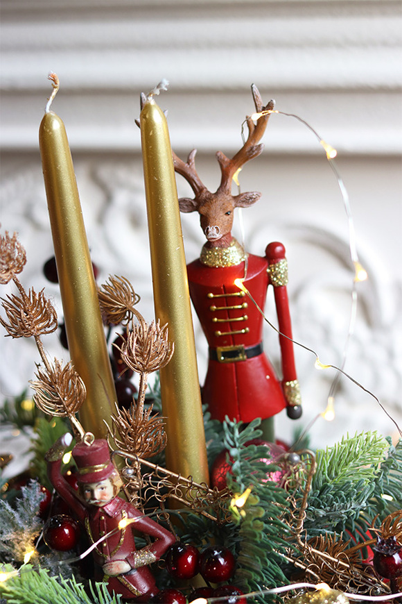 Bordolli, stroik świąteczny w pucharze