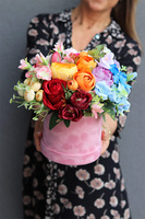 Tęcza Crystalas M, kolorowy flowerbox z chwostem