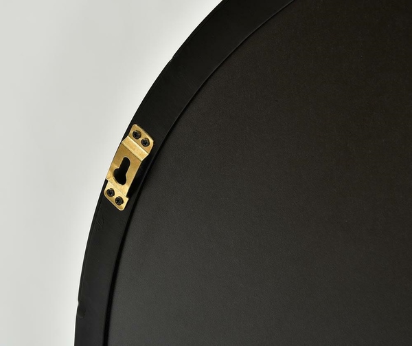 Vintage, postarzane lustro okrągłe