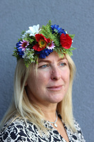 barwny wianek na głowę Dożynki, rozmiar uniwersalny	