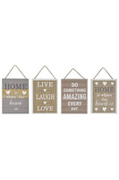 Home Sweet Home, obrazy zawieszki z napisami