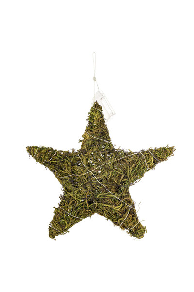 Christmas Natural, świąteczna zawieszka dekoracyjna LED gwiazda
