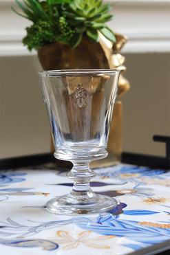 komplet 6-ciu kielichów z motywem pszczoły La Rochere, wys.14cm, poj.240ml