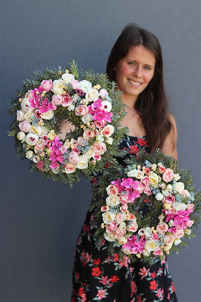 Atena, uroczy wianek na drzwi, śr.35cm 