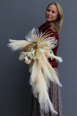 Rewia Natural Big, bukiet dekoracyjny do wazonu, wys.93cm  