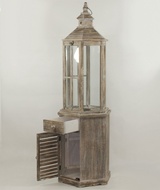 Andalouse, drewniany lampion latarenka, kpl.3szt