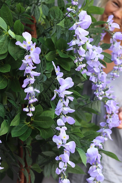 Wisteria Usagi Basket sztuczna roślina w koszu