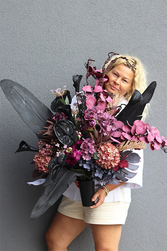 Gerra Terrana, duży nowoczesny bukiet nagrobny