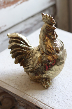 figurka złota, Kurka Wielkanocna B, wys.19x10.5x17cm 