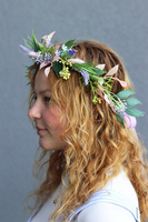Felista, wianek na głowę z wrzosem