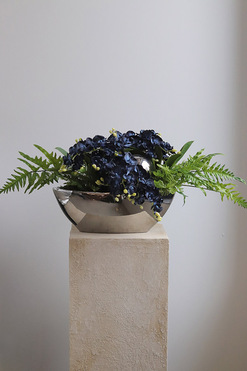 OD RĘKI Dekoria Orchidelia Granat 2, gumowy storczyk w łódce, wym.34x50cm 