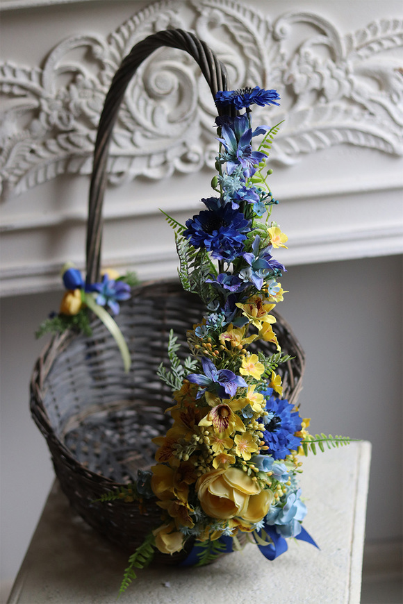 Ukraina, dekorowany koszyczek wielkanocny