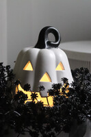 Halloween Black&White, flowerbox z dynią LED