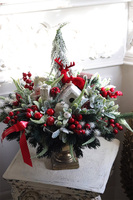  Christmas Dekory, świąteczny stroik w pucharze