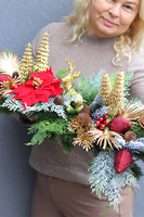 Red Winter, bożonarodzeniowy stroik girlanda