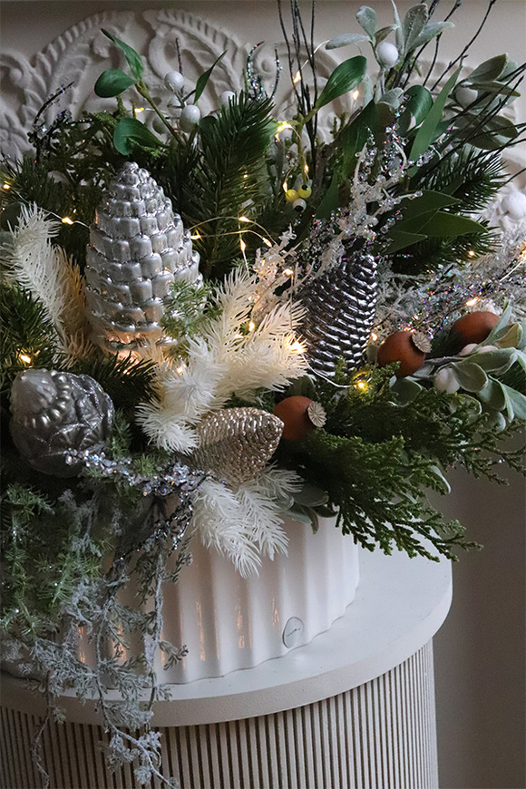 Green Landia White, zimowa kompozycja w osłonce