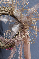 Pomona Boho, asymetryczny wianek dekoracyjny