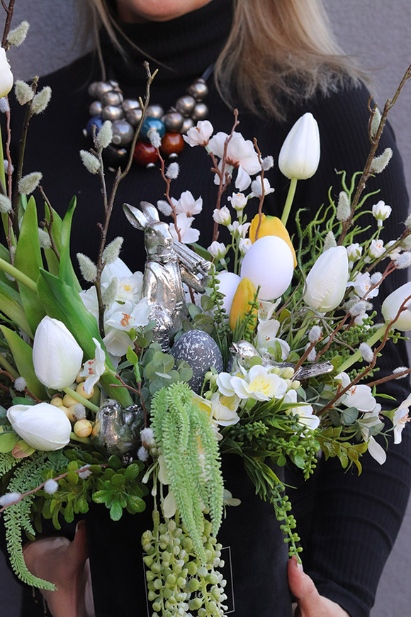 Marcowy Zając, flowerbox wielkanocny