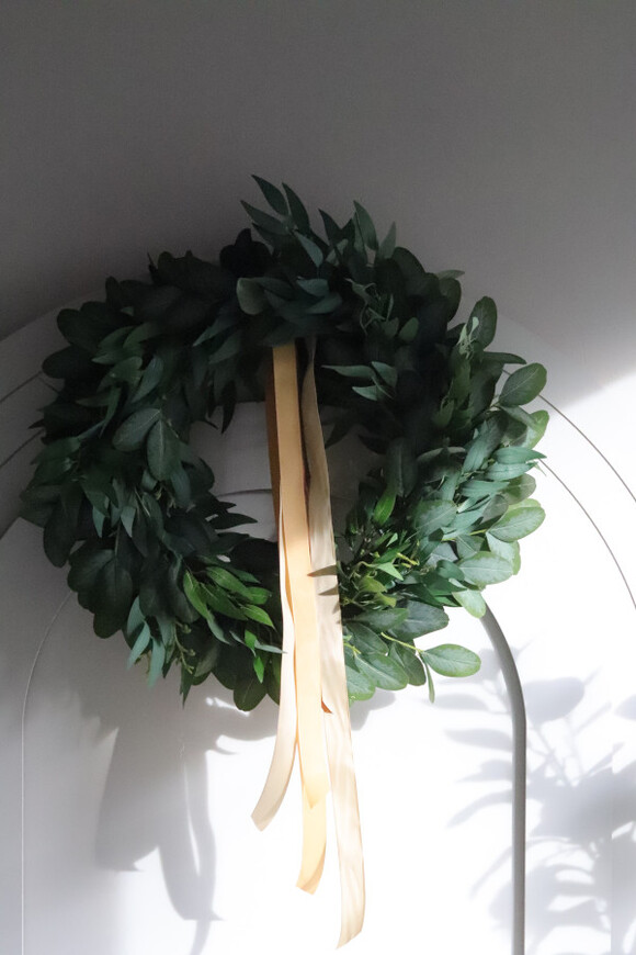 Sicilia Green, zielony wianek dekoracyjny