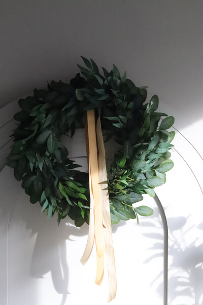 Sicilia Green, zielony wianek dekoracyjny