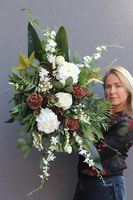 Chocolate, nagrobna kompozycja w misie, dł.90cm 