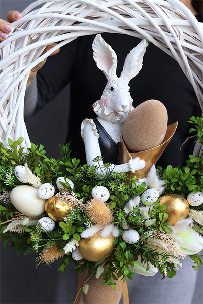 uroczy wianek, Zając Wielkanocny XXL