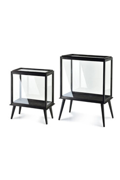 Diggory, czarny metalowy lampion, kpl.2szt