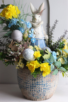 Blue Pereira, stroik wielkanocny z zajączkiem