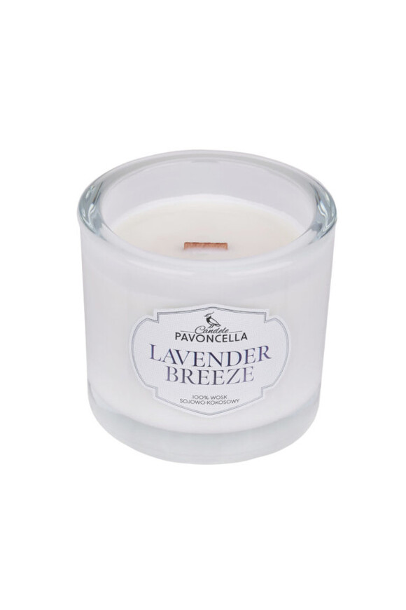 Lavender Breeze, sojowo-kokosowa świeca zapachowa w szkle