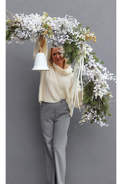 OD RĘKI Królewska Zima, zimowa girlanda dekoracyjna, dł.180cm 