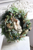 Święta Rodzina, świąteczny wianek na drzwi