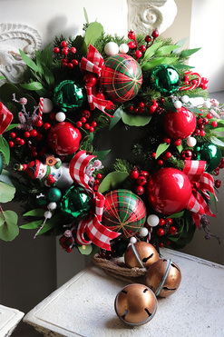 Apart American Christmas 2, świąteczny wianek do powieszenia, śr.46cm 