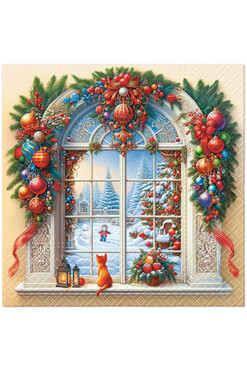 Holiday Arch, świąteczne serwetki papierowe, 20szt