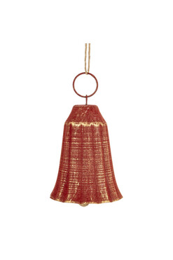Melville Bells A, świąteczny dzwonek metalowy, kpl.6szt, wym.11.5x7.5cm