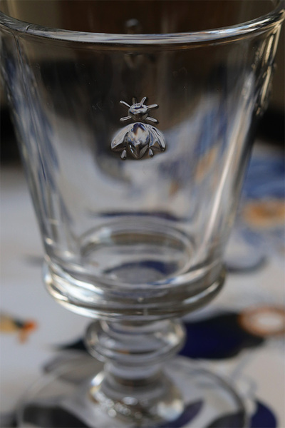 komplet 6-ciu kielichów z motywem pszczoły La Rochere