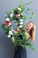 girlanda kwiatowa z bluszczem, Getrano 2, dł.110cm 