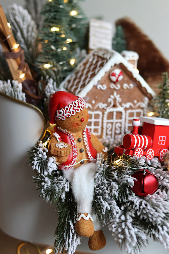 Jadą Sanie, świąteczny stroik