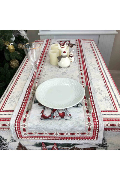 Rizdviani Skrzaty, gobelinowy świąteczny bieżnik