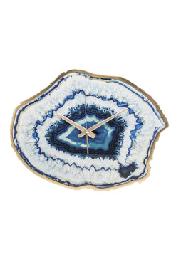Agate Blue, elegancki zegar ścienny, wym.38x49cm