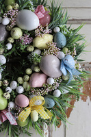 Pastels, wielkanocny wianek z jajkami, śr.32cm 