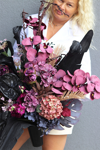 Gerra Terrana, duży nowoczesny bukiet nagrobny